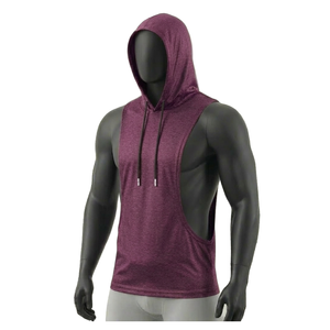 HYPEN SPORTS Chaleco con capucha unisex 100% algodón, anti-bolitas, de punto vintage, teñido anudado, personalizado, transpirable, para fitness - Product Image 3