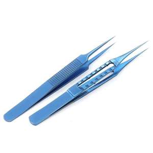 คีมจับเนื้อเยื่อไทเทเนียมขนาด 122 มม. ปลายเคลือบทังสเตนคาร์ไบด์แบบหยัก สำหรับผ่าตัดตา ผลิตโดย Dentavex - Product Image 5