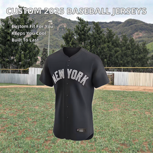 Maillot de baseball personnalisé uni à manches courtes, col en V, pull unisexe, uniforme de softball, 100 % polyester 240g, sublimé - Product Image 4