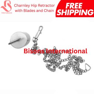 เครื่องมือผ่าตัดกระดูกและข้อแบบสเตนเลสสตีล ยี่ห้อ BISONS Wholesale รุ่น Manual Charnley Hip Retractor พร้อมโซ่และตุ้มน้ำหนัก - Product Image 4