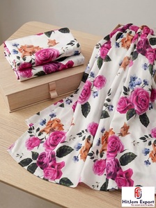 Custom Floral Digital Printed Polyester Fabric Personalized Textile Manufacturing Service for Apparel Clothing Home Textile - Product Image 2