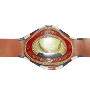 Ceinture de championnat poids lourd d'Europe, design en cuir personnalisable, qualité supérieure, titres de lutte - Product Image 2