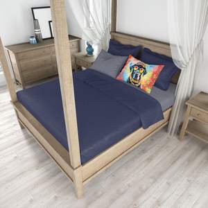 Black Labrador Hippie Dawg Funda De Almohada decorativa ligera y súper suave Funda de cojín de tamaño estándar de fácil cuidado - Product Image 4