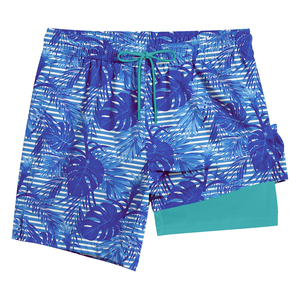 Shorts de bain en toile respirants et imperméables pour hommes, séchage rapide, taille élastique, logo personnalisé, imprimés, haute qualité, vente en gros - Product Image 3