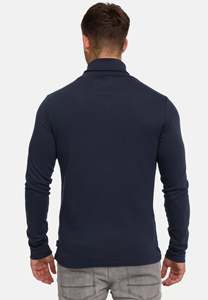 FONILBEST SPORTS WEARS Pull à col roulé ajusté pour homme en polyester tricoté, épaisseur standard, couleur unie, décontracté, long - Product Image 5
