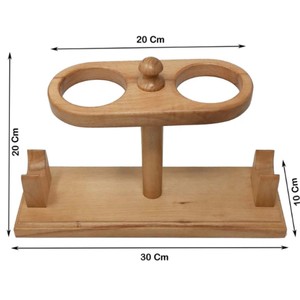 Jarra de cuerno vikinga hecha a mano con soporte de madera y adornos de latón, taza medieval para cerveza o hidromiel, jarra de cuerno de toro, apta para alimentos, regalo para padrinos de boda - Product Image 4