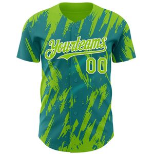 Maillot de baseball personnalisé pour équipe, entièrement boutonné, sérigraphié, 100 % coton biologique, antibactérien, col en V, unisexe, manches courtes, séchage rapide, été - Product Image 2