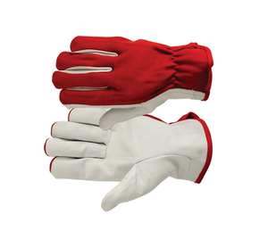 Leather Safety Gloves Elastic Wristlet Cuff Anti-Slip Full Texture Abrasion Resistant Anti-Cut Impact Level 3 General Purpose - Product Image 5