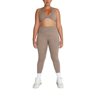 Conjunto de Yoga Ecológico de Alta Calidad 2025, Talla Grande, con Cinturón y Logotipo Frontal, 2 Piezas, Transpirable y de Secado Rápido para Mujer - Product Image 4