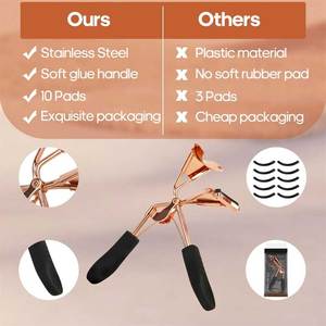 <b>Safe</b> and Gentle Stainless Steel Lash Styling <b>Tool</b> Lash Curler Compact Beauty <b>Tool</b> for Travel and Daily Use - Product Image 5