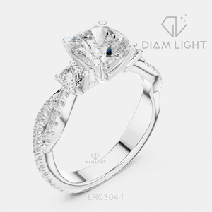 1.78CT <b>Cushion</b> Cut Fine Jewelry IGI Certified 14KT <b>White</b> Gold Wedding Ring Lab Grown Diamond Engagement Wedding Anniversary Gift - Product Image 2