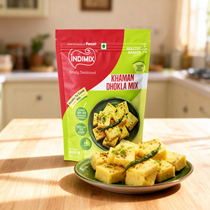 Indimix Khaman Dhokla Mix 200g – Pré-mélange instantané pour Dhokla - Product Image 3