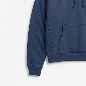 Sudadera con Capucha Azul para Mujer, con Logotipo Personalizado al por Mayor, de Color Sólido, de Algodón y Felpa, de Manga Larga, para Otoño, con Bolsillos, Corte Regular - Product Image 2