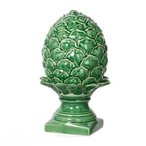 Grande décoration de table élégante Helsa Blooming Artichoke verte 7,5x7,5x12 pouces pour centre de table de mariage - Product Image 1