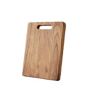 Planche à découper haut de gamme en bois d'acacia massif, résistante au lave-vaisselle, ustensile de cuisine pour la viande, taille, forme et couleur personnalisables - Product Image 1