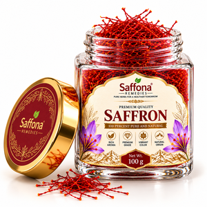 Safran en fils Saffona Premium 100g, épice rouge naturelle Kesar pour usage culinaire - Product Image 2