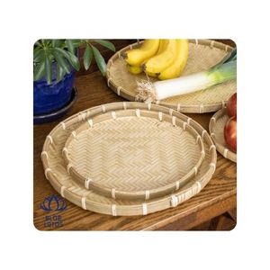 HIGH QUALITY Bamboo Tray Durable <b>Material</b> Clean Processing Suitable for Serving Meals and Efficiency - Product Image 1