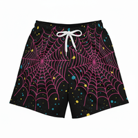 Pantalones Cortos Deportivos para Hombre, Transpirables, de Secado Rápido, Estilo Urbano, Cintura Elástica, Logotipo Frontal, Poliéster/Algodón, Impresión Personalizada