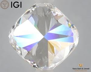 เพชรทรงสี่เหลี่ยม CVD ผลิตในห้องปฏิบัติการ ความใส VVS2 สี E น้ำหนัก 1.50 กะรัต พร้อมใบรับรอง IGI สำหรับแหวนแต่งงานสุดหรู เป็นของขวัญ - Product Image 4