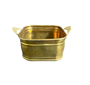 Plateau de pot de fleurs en laiton poli doré, design moderne, personnalisable, pour jardin, intérieur, extérieur, provenant d'Inde - Product Image 2