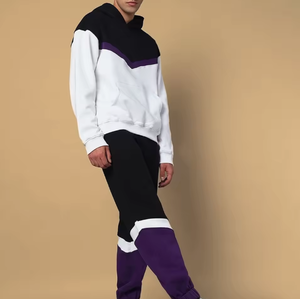 ชุดวอร์มผู้ชายผ้าฟลีซพิมพ์ลายทันสมัยสำหรับฤดูหนาว ระบายอากาศได้ดี เป็นมิตรกับสิ่งแวดล้อม มีฮู้ด - Product Image 5