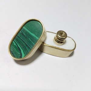 MOP Marble Door <b>Knob</b> with Brass Frame <b>Adjustable</b> Living Room Cabinet Pulls Furniture Hardware for Wardrobe & Drawer Use - Product Image 5