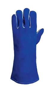 14-Inch <b>Long</b> Leather Welding & Work <b>Gloves</b> – Extreme Heat Resistant Split Cowhide Protective <b>Gloves</b> - Product Image 2
