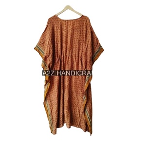 เดรสคาฟตันผ้าไหมทอสำหรับผู้หญิงไซส์พิเศษชุดเดรสชายหาดและชุดนอนแนวธรรมชาติเป็นมิตรต่อสิ่งแวดล้อม - Product Image 5