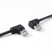 Cat6/Cat5/Cat5e Parche de curva de 90 grados Cable de código Lan Color personalizado Rj45 8P8C Cable de conexión