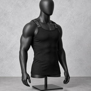 Men's Breathable Knitted Casual Sports Sleeveless Tank <b>Top</b> Solid Color Slim Fit <b>Vest</b> for Workout Gym & Daily Wear - Product Image 2