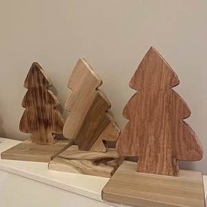 Organic Wooden Christmas <b>Tree</b> Decor Pine Shape Indoor Tabletop Handicraft Medium-Sized No <b>Lights</b> Traditional Style <b>Trees</b> - Product Image 1