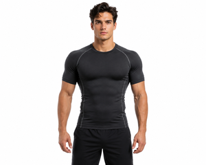 Camiseta Deportiva Ligera de Compresión de Secado Rápido de Alta Calidad para Hombre, para Correr y Entrenamiento en el Gimnasio, Colores Disponibles - Product Image 1