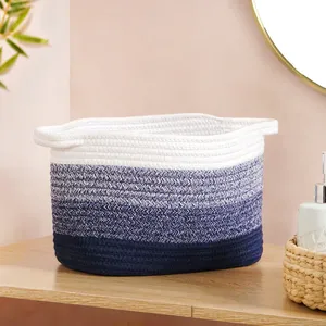 Multipurpose 100% Cotton Eco-Friendly Modern Rectangle <b>Storage</b> <b>Basket</b> for Drink/Food Organization Multifunction Home Use - Product Image 1