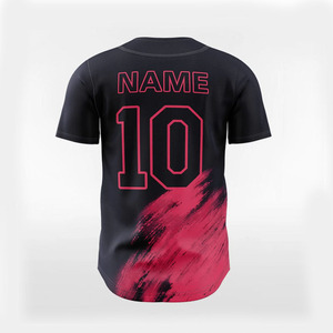 Nueva Llegada, Jersey de Béisbol Personalizado Sublimado para Hombre, Cuello Redondo con Botones, Jersey de Béisbol Sublimado Personalizado - Product Image 3