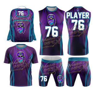 เสื้อฟุตบอลอเมริกัน 7v7 แบบซับลิเมชั่นสั่งทำพิเศษสำหรับเด็ก คุณภาพสูง ทันสมัย ดีไซน์โดดเด่น ทรงหลวม สีสันตัดกัน ลายธงชาติ สำหรับทีมกีฬา - Product Image 1
