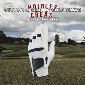 Guantes de Golf de Lujo PROVEN ENTERPRISES de Piel de Cabretta Blanca para Mano Derecha con Cierre de Botón y Correa Ajustable para la Muñeca - Product Image 4