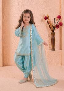 Costume ethnique traditionnel indien pakistanais pour femmes, rose, avec broderie, dupatta, longueur cheville, coupe régulière, tenue de mariage - Product Image 5