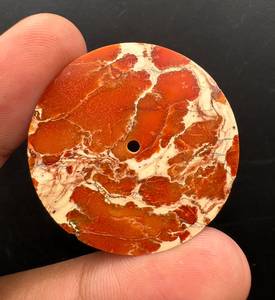 Esfera de Reloj de Jaspe Naranja Sedimentario de 37 mm y 0.70 mm con Patrón Natural - Product Image 3