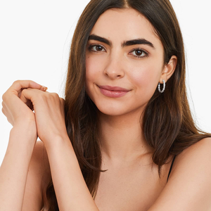 Pendientes de Aro de Plata 925 con Moissanita, Elegantes y Deslumbrantes, Corte Redondo, Ligeros y Cómodos, Joyería Fina para Mujer, Regalo - Product Image 4