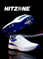 Chaussures de cricket pour hommes Elite, crampons métalliques, double couture, haute adhérence, légères, personnalisables OEM/ODM, pour entraînement et tournoi
