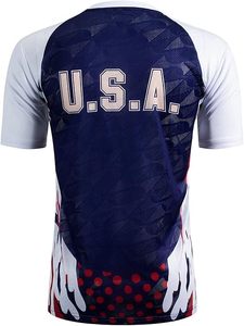 Maillot de football unisexe adulte 2026/2027 personnalisable par sublimation, uniforme 100 % polyester, kit personnalisable avec nom et lettre du joueur, col en V - Product Image 3