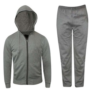 Survêtement gris pour homme avec blocs de couleur, fermeture éclair intégrale, col montant, coupe décontractée, en polyester et coton, pour l'automne, avec poches latérales - Product Image 4