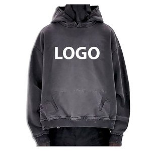 เสื้อฮู้ดดี้โอเวอร์ไซส์เนื้อผ้าคอตตอน 100% หนัก 450 GSM สไตล์สตรีทแวร์ พิมพ์ลายพัฟฟ์ สำหรับผู้ชาย รับผลิตแบบ OEM แบรนด์ส่วนตัว - Product Image 3