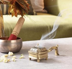 Quemador de Metal de Lujo con Base Estable Diseñada para Evitar que se Voltee Durante el Uso, para Interiores de Spa, Hoteles y Centros de Bienestar, al Precio Más Bajo - Product Image 4