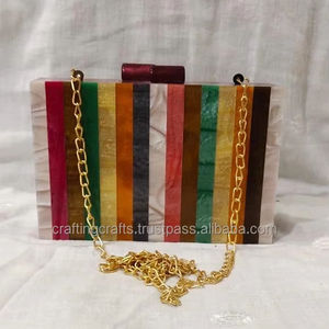 Clutches en résine au design attrayant pour femmes, clutches de haute qualité pour femmes, meilleure qualité, tendance, best-seller - Product Image 6