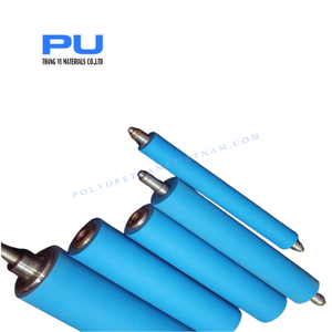 Rouleau en caoutchouc des machines de production de roues en polyuréthane (PU) installées au centre en aluminium - Product Image 4