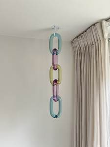 Oval Resin Chain Wall Sculpture Art Decor Handmade DIY Fashion Home Decoration for Mother's Day and Easter - Product Image 2