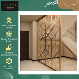 High Quality Luxury Design PVD Gold <b>Room</b> <b>Divider</b> Wall Foldable Stainless Steel Partition Panel Perfect for Living <b>Room</b> <b>Divider</b> - Product Image 4