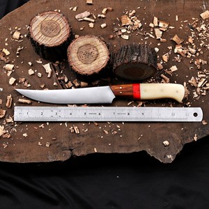 Cuchillo de Filetear Hecho a Mano de Acero Inoxidable con Funda de Cuero, Cuchillo de Pesca Personalizado de Alta Dureza y Extra Afilado - Product Image 3