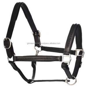Cabestro para Caballo Acolchado de Cuero Genuino Negro, Marrón o Bronceado, Hecho a Medida, con Diseño Trenzado a Mano y Accesorios de Latón Ajustables - Product Image 5